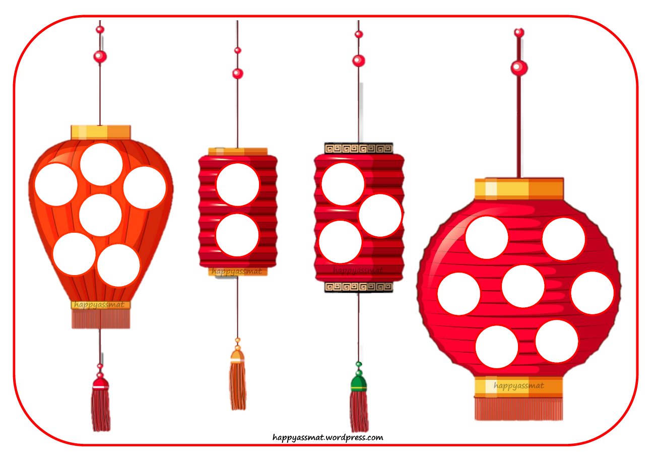 Gommettes lanternes chinoises - HappyAssMat
